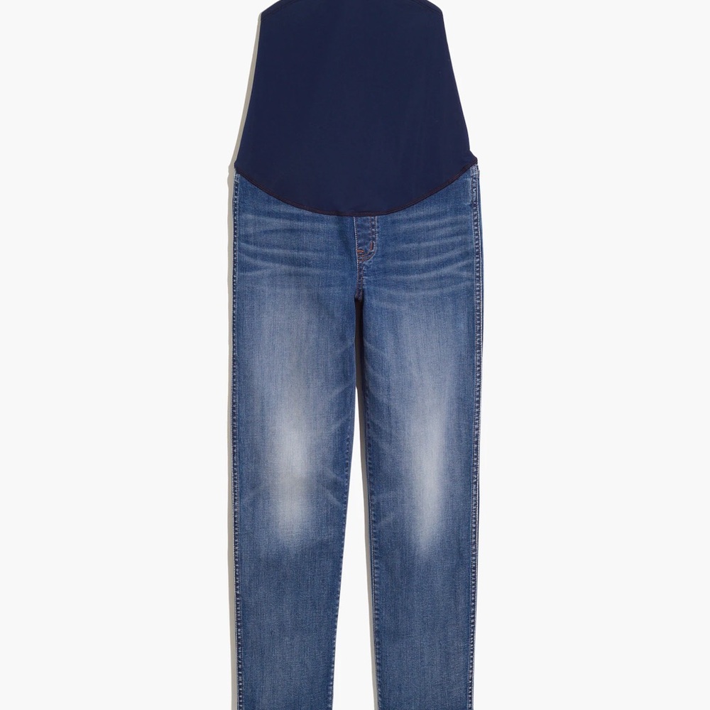 Maternity Over-the-Belly Stovepipe Jeans in Chancery Wash